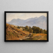 Landschaft mit Bergblick aus der Region Dorf Tirol - Louis Gurlitt — gerahmtes Bild an der Wand