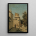 Die Straße des Mont-Cenis an der Ecke der Straße Saint-Vincent Montmartre 18. Bezirk - Louis Hista — gerahmtes Bild an der Wand