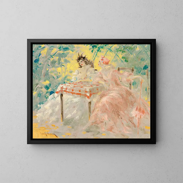 Unter den Lauben - Louis Icart — gerahmtes Bild an der Wand