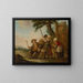 L'Adieu des soldats - Louis Joseph Watteau — gerahmtes Bild an der Wand