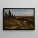 Landschaft des Abends - Louis Kolitz — gerahmtes Bild an der Wand