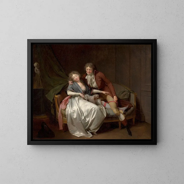 Verteidige mich - Louis Léopold Boilly — gerahmtes Bild an der Wand