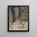 Zeichnung für Aurélia VII Place de la Concorde - Louis Marcoussis — gerahmtes Bild an der Wand