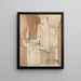 Portrait de Georges Hugnet - Louis Marcoussis — gerahmtes Bild an der Wand