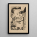 Tisch - Louis Marcoussis — gerahmtes Bild an der Wand