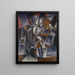Der Musiker - Louis Marcoussis — gerahmtes Bild an der Wand