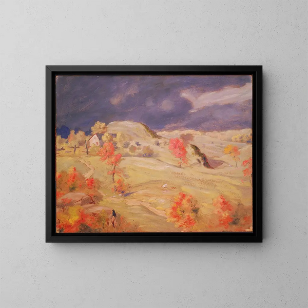 Sturm im Anmarsch - Louis Michel Eilshemius — gerahmtes Bild an der Wand