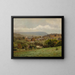 Dorf am Delaware Water Gap - Louis Michel Eilshemius — gerahmtes Bild an der Wand
