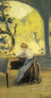 Veranda im Frühling - Louis Michel Eilshemius — Ansicht des Kunstwerks