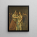 der Gemälde Die Schauspielerinnen Joanna Cornelia Ziesenis Wattier 1762-1827 und Geertruida Jacoba Grevelink Hilverdink 1786-1827 in Iphigénie 1674 von Jean Racine 1639-99 - Louis Moritz — gerahmtes Bild an der Wand