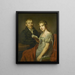 Hendrik Arend van den Brink 1783-1852 und seine Ehefrau Lucretia Johanna van de Poll 1790-1850 - Louis Moritz — gerahmtes Bild an der Wand