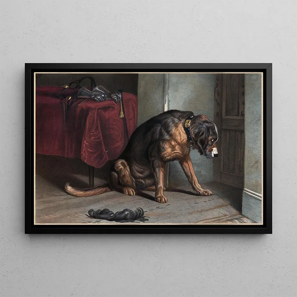 Ein Freund in der Schwebe - Louis Prang — gerahmtes Bild an der Wand