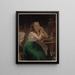 Die Gebet der jungen Mädchen - Louis Prang — gerahmtes Bild an der Wand