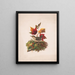 Ein Vogel mit Herbstlaub - Louis Prang Co — gerahmtes Bild an der Wand