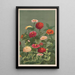 Blumen - Louis Prang Co — gerahmtes Bild an der Wand