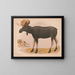 Europäisches Elan Gemälde Alces malchis - Louis Prang Co — gerahmtes Bild an der Wand