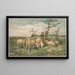 Studie von Schafen nach F. Brissot - Louis Prang Co — gerahmtes Bild an der Wand