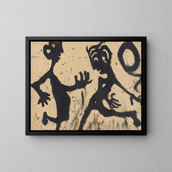 Überflug - Louis Soutter — gerahmtes Bild an der Wand