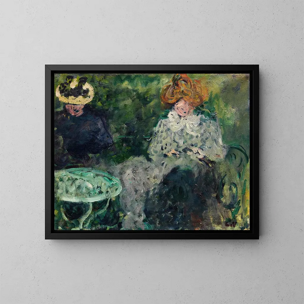 "Au café Mme Victor et Mme Suzanne Valtat" - Louis Valtat — gerahmtes Bild an der Wand