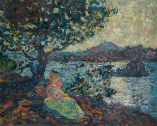 Louis Valtat - Femme assise au bord de la mer.webp