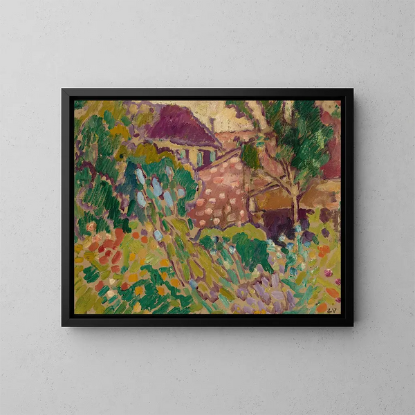 Garten von Choisel - Louis Valtat — gerahmtes Bild an der Wand