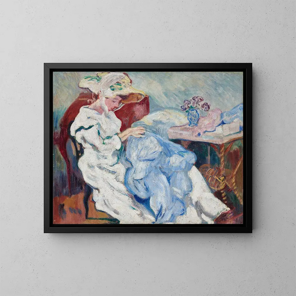 La Couture - Louis Valtat — gerahmtes Bild an der Wand