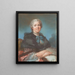 A Vermutetes Porträt von Angélique Sophie De Hautefort - Louis Vigée — gerahmtes Bild an der Wand