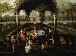 Louis de Caullery - Venus Bacchus and Ceres With Mortals in a Garden of Love.webp