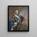 Auguste II der Starke 1670-1733 Kurfürst von Sachsen König von Polen - Louis de Silvestre — gerahmtes Bild an der Wand