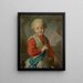 Portrait eines Prinzen - Louis de Silvestre — gerahmtes Bild an der Wand