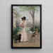 Ein treuer Begleiter - Louise Abbema — gerahmtes Bild an der Wand