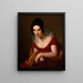 Porträt einer anonymen Frau - Louise Marie Jeanne Hersent — gerahmtes Bild an der Wand