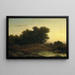Ansicht im Wald bei Sonnenuntergang - Louwrens Hanedoes — gerahmtes Bild an der Wand