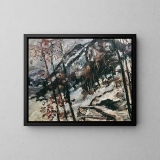 Lovis Corinth - Der Herzogstand Am Walchensee Im Schnee.webp