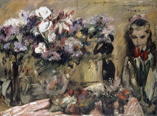 Blumen und Mädchen Wilhelmine - Lovis Corinth — Ansicht des Kunstwerks