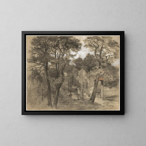Landschaft - Lovis Corinth — gerahmtes Bild an der Wand