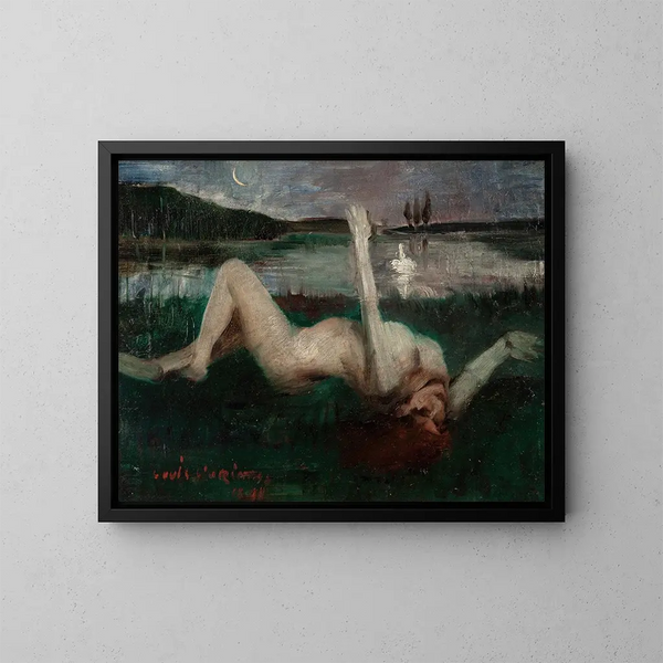 Léda - Lovis Corinth — gerahmtes Bild an der Wand