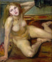 Nacktes Mädchen auf einem Teppich - Lovis Corinth — Ansicht des Kunstwerks