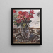 Rote Rosen - Lovis Corinth — gerahmtes Bild an der Wand