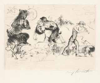 Satyre, eine Nymphe, ein Faun und eine Schweineherde - Lovis Corinth — Ansicht des Kunstwerks