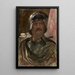 Selbstporträt in Rüstung - Lovis Corinth — gerahmtes Bild an der Wand