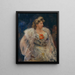 La chanteuse Frieda Halbe - Lovis Corinth — gerahmtes Bild an der Wand