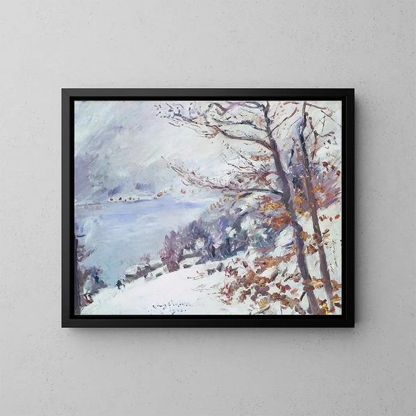 Walchensee im Winter - Lovis Corinth — gerahmtes Bild an der Wand
