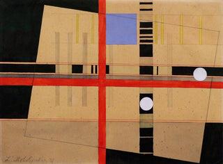 Kreuz und weiße Kugeln - László Moholy-Nagy — Ansicht des Kunstwerks
