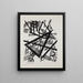 Fametszet - László Moholy-Nagy — gerahmtes Bild an der Wand