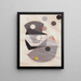Überlappungen in Grau - László Moholy-Nagy — gerahmtes Bild an der Wand