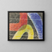 Kein Titel J Unter den Feldern für Ernst Kallai - László Moholy-Nagy — gerahmtes Bild an der Wand
