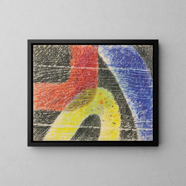 Ohne Titel - László Moholy-Nagy — gerahmtes Bild an der Wand