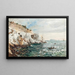 Die Klippe der Falschen Münzbrücke Marseille - Luc Raphael Ponson — gerahmtes Bild an der Wand