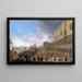 L'Entrée de l'ambassadeur français à Venise en 1706 - Luca Carlevarijs — gerahmtes Bild an der Wand